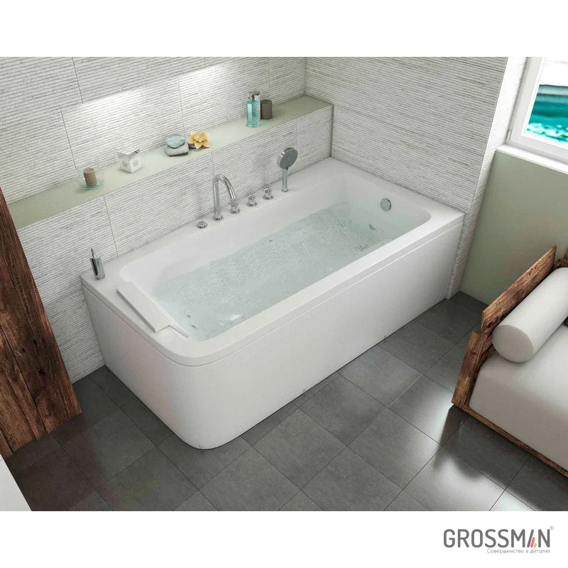 Ванна Grossman гидромассаж. GR-17095-1R (95x170x58) GROSSMAN 1 место