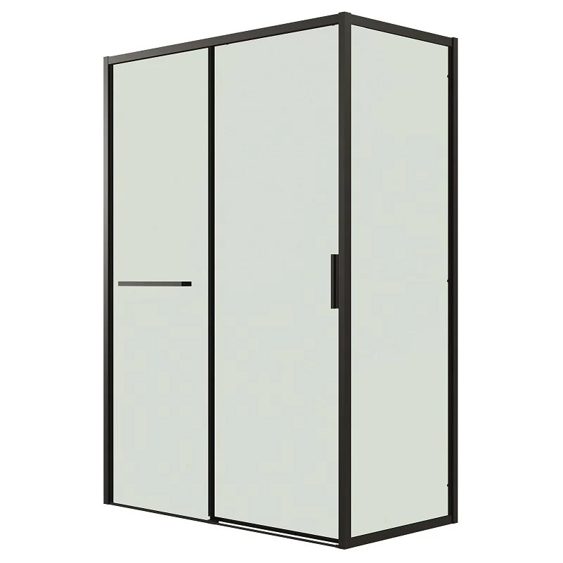 Душевой уголок Grossman 120.K33.05.1270.21.00 Style (120*70*195) черный матовый, стекло прозрачное, 2 места