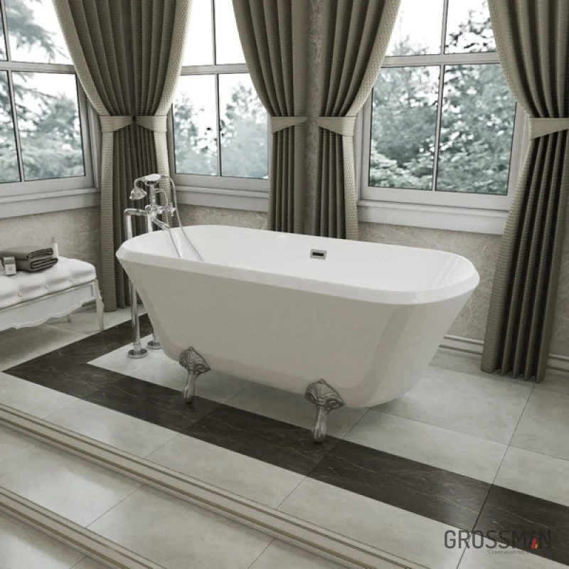 Ванна Grossman Retro отдельностоящая GR-1001 (172x80x65) GROSSMAN 1 место
