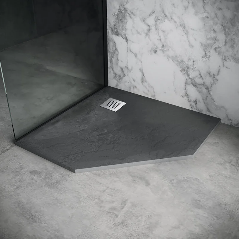 Поддон Grossman трапеция графит (100*100*2,5) Strong