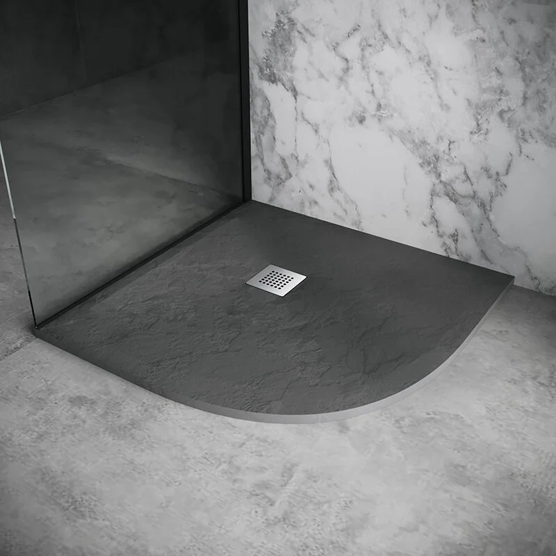 Поддон Grossman полукруг графит (90*90*2,5) Strong