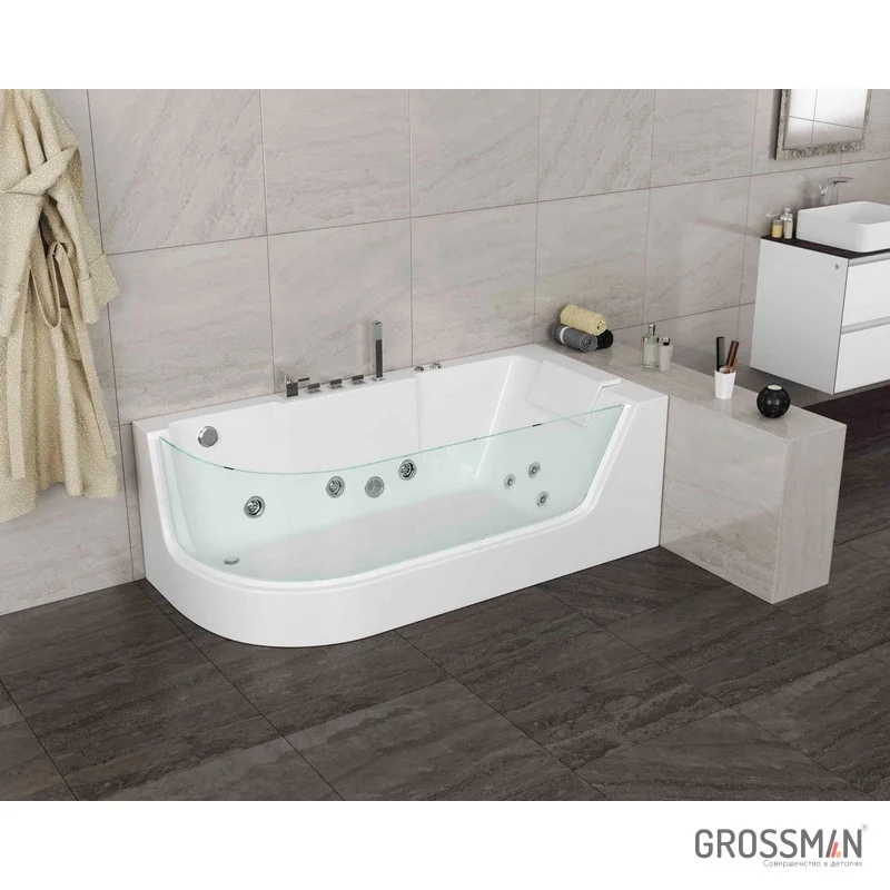 Ванна Grossman гидромассаж. GR-17000-1R (80x170x59) GROSSMAN 1 место
