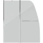 Шторка для ванны Grossman GR-100/2 (140*120) алюмини... Шторка для ванны Grossman GR-100/2 (140*120) алюмини...