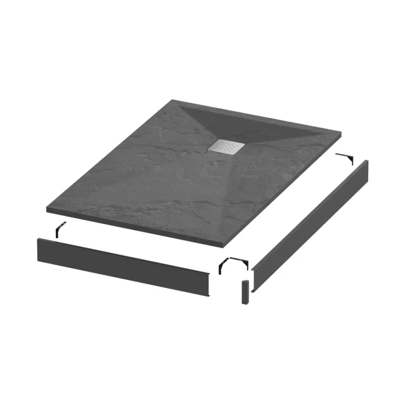 Экран Grossman черный металлический для прямоугольного поддона GR-S280110Q (80*110) Strong Экран Grossman черный металлический для прямоугольного поддона GR-S280110Q (80*110) Strong