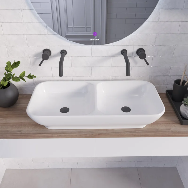 Раковина Grossman GR-3038-2 (640*320*130) Двойная