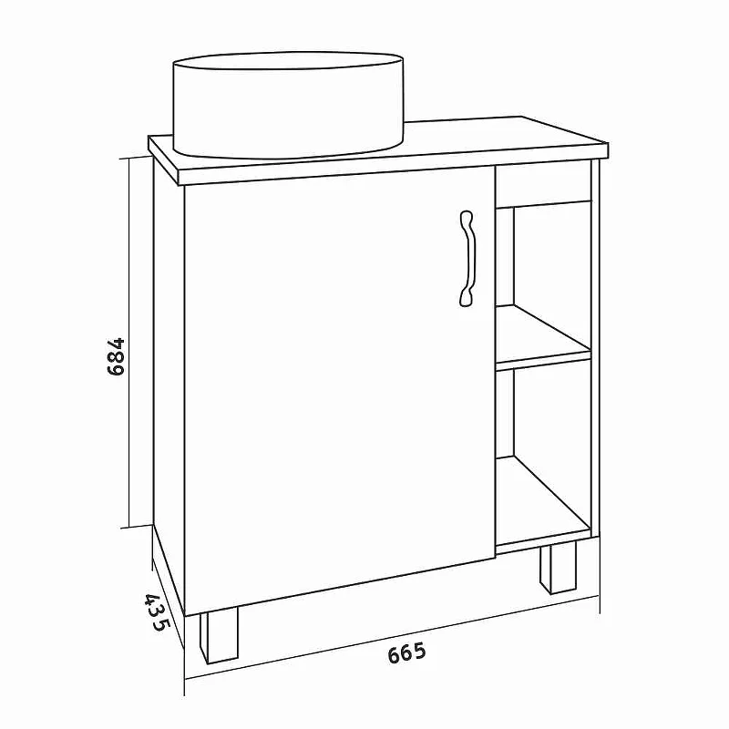 Тумба GROSSMAN напольная 