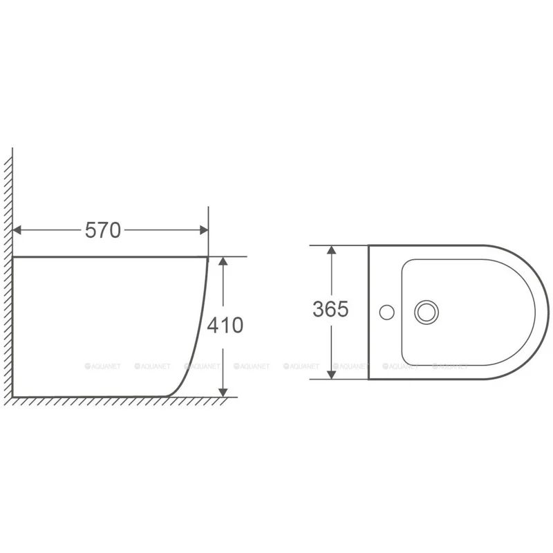 Биде напольное Grossman GR-BPR4455