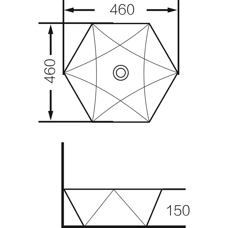 Раковина Grossman GR-3029 (460*460*150) БЕЛАЯ