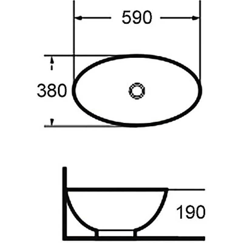 Раковина Grossman GR-3022 (590*380*190)