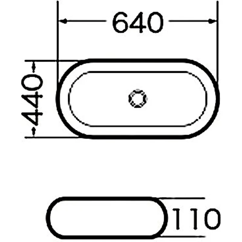 Раковина Grossman GR-3011 (640*440*110)