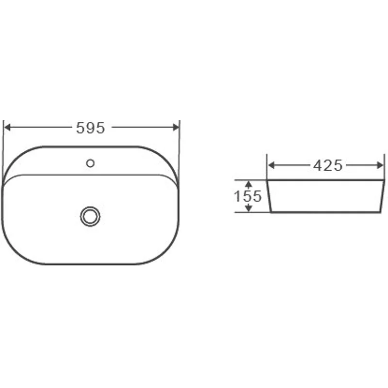Раковина Grossman GR-3027 (595*425*155)