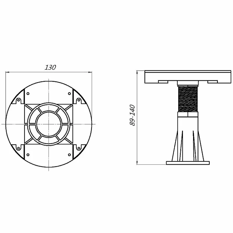 Комплект ножек GRS8 для поддона GROSSMAN Strong (8штук)