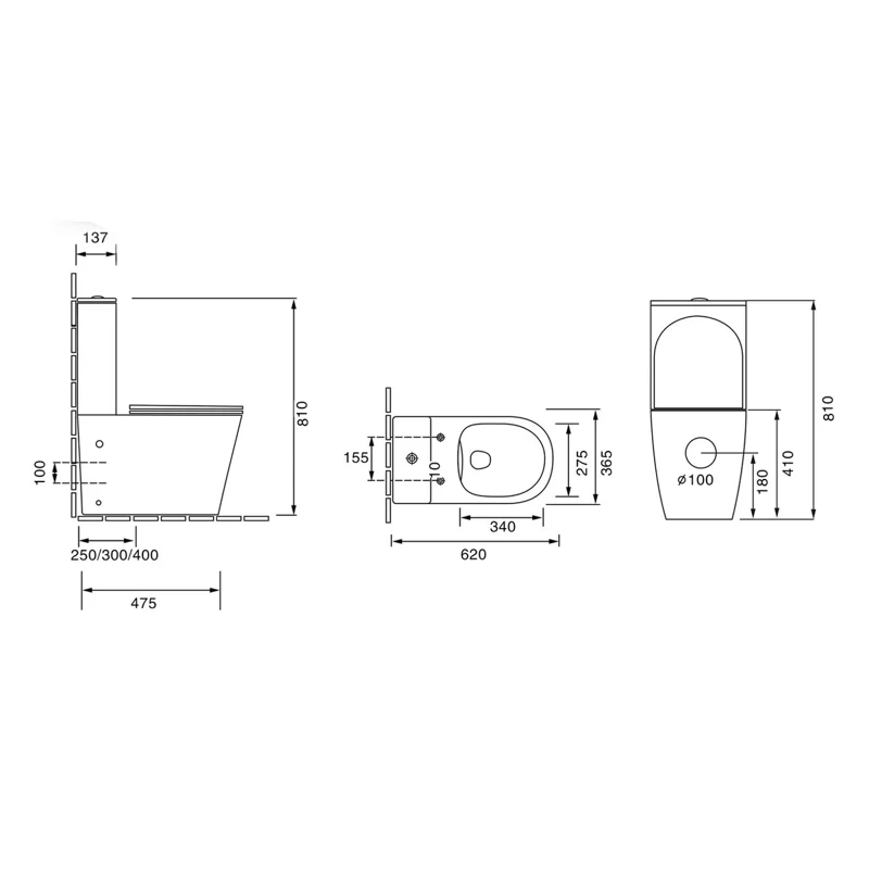 Унитаз GR-4480GLMS Color (620*365*810) СВЕТЛО-СЕРЫЙ МАТОВЫЙ напольный БЕЗОБОДКОВЫЙ, 2 мес