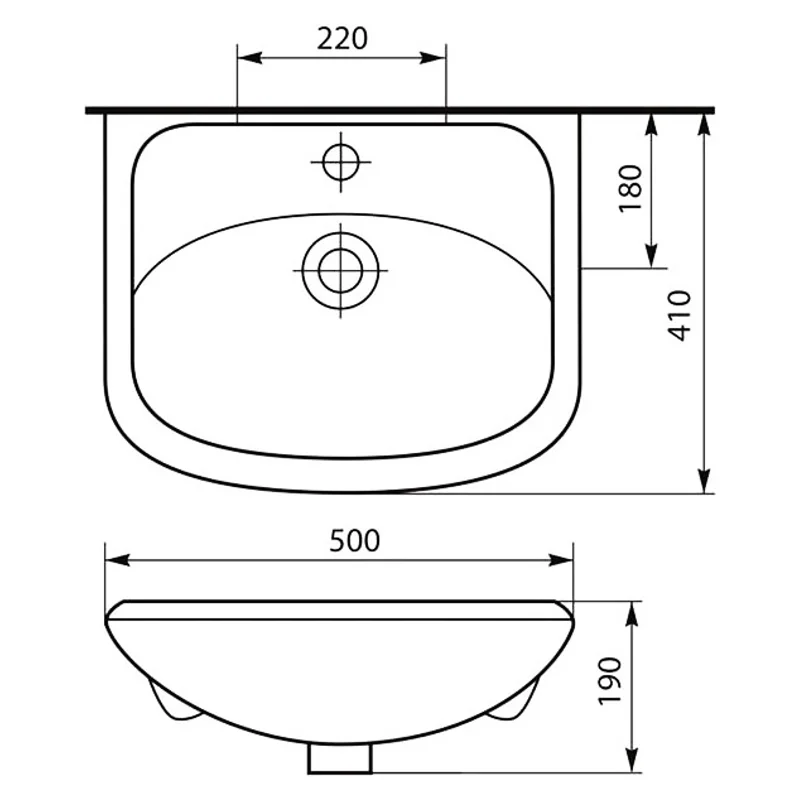 Раковина УЮТ-50 см