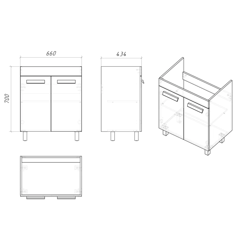 Тумба GROSSMAN напольная 