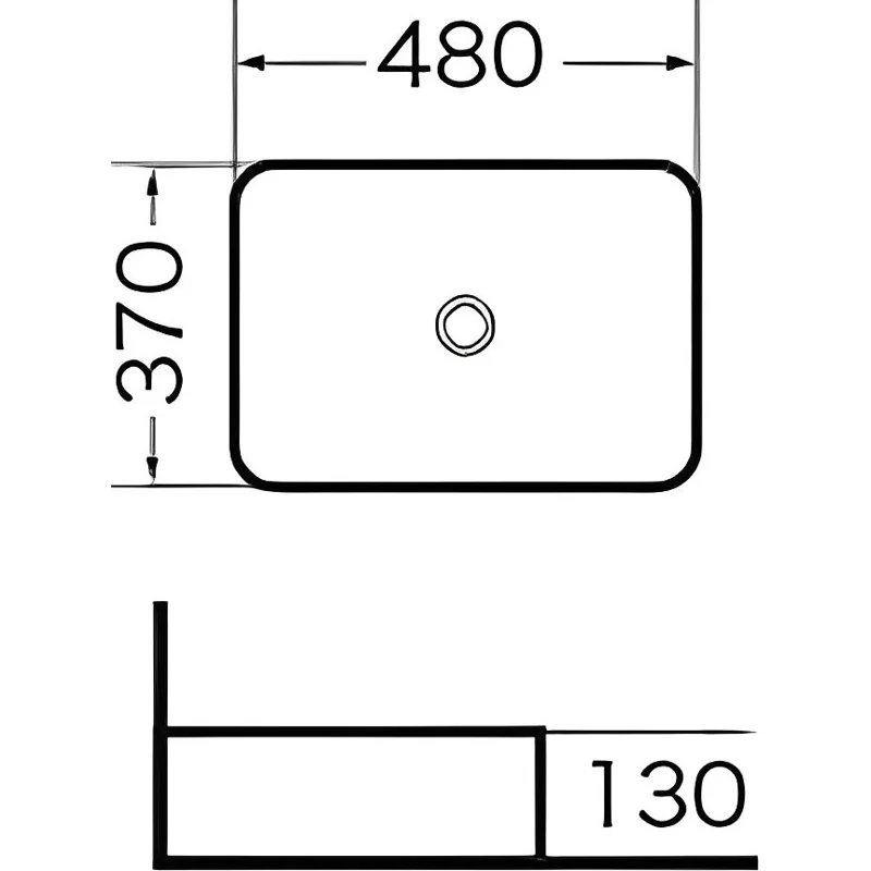 Раковина-чаша Grossman 48 GR-3016 Белая