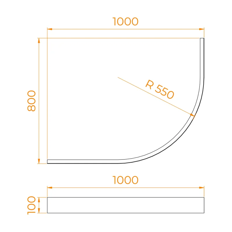 Экран для душевого поддона поддона RGW NG-41