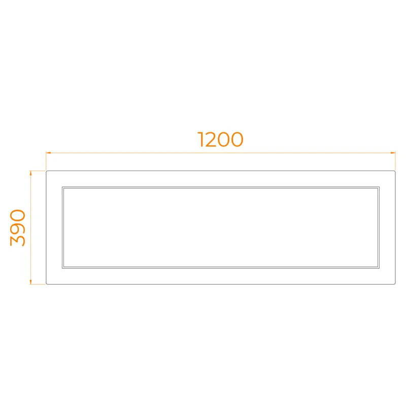 Экран для душевого поддона RGW NА/CL-S (фронтальный 120)