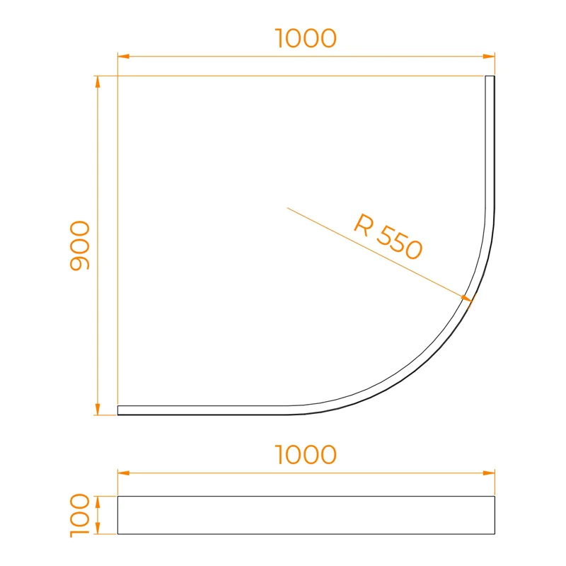 Экран для душевого поддона поддона RGW NG-41