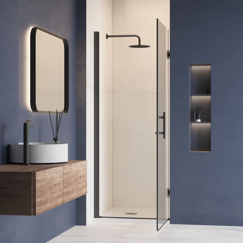 Душевая дверь RGW Hotel HO-011-B 90 350601109-14 профиль Черный стекло прозрачное