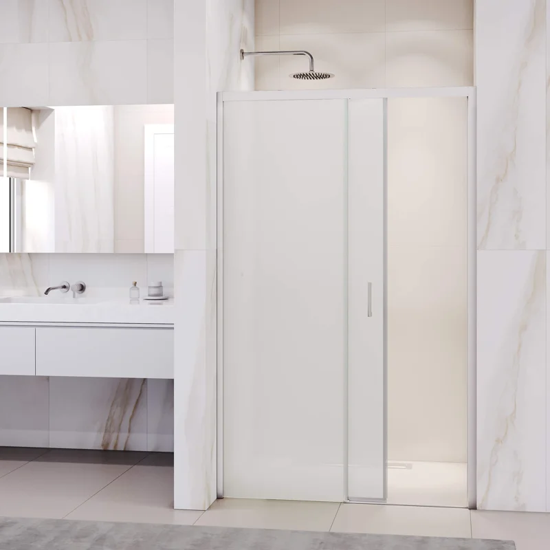 Душевая дверь RGW Passage PA-017, 350801714-21, 140 х 195 см, стекло матовое, профиль хром