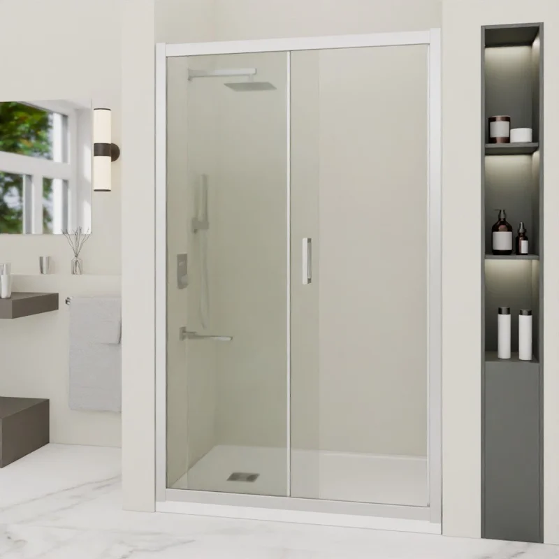 Душевая дверь в нишу RGW PA-016 350801616-11, 160 см, стекло прозрачное, профиль хром