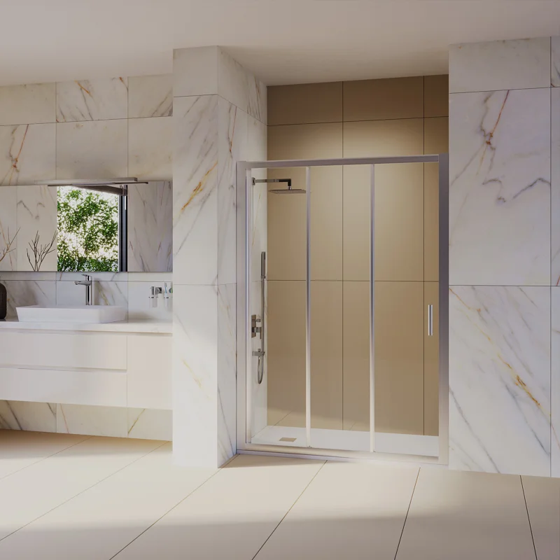 Душевая дверь RGW Classic 410911110-11 100х185 стекло прозрачное профиль хром глянцевый