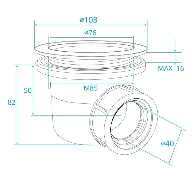 Комплект: Душевая дверь RGW PA-017 + поддон RGW ST W + сифон RGW S-010