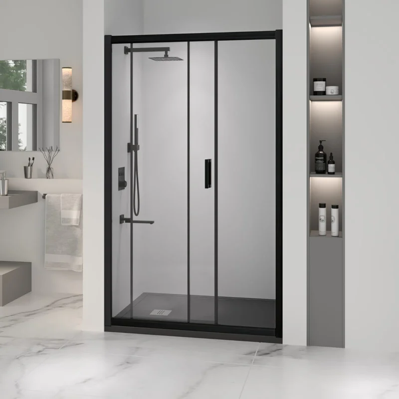 Душевая дверь RGW Passage 350801613-24 130х195 стекло матовое профиль черный