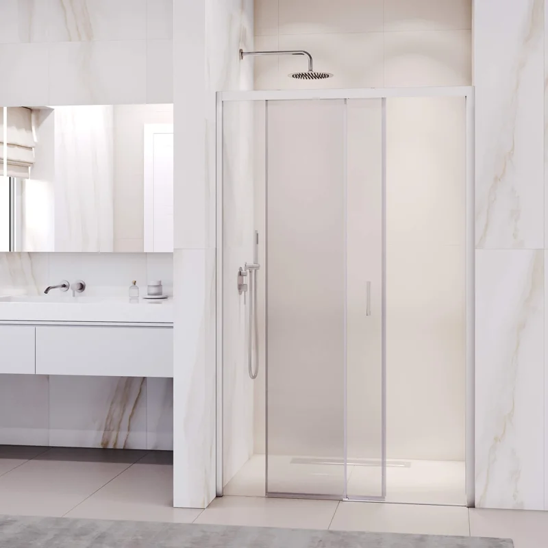 Душевая дверь RGW PA-017, 150 х 195 см, стекло прозрачное, профиль хром, 350801715-11