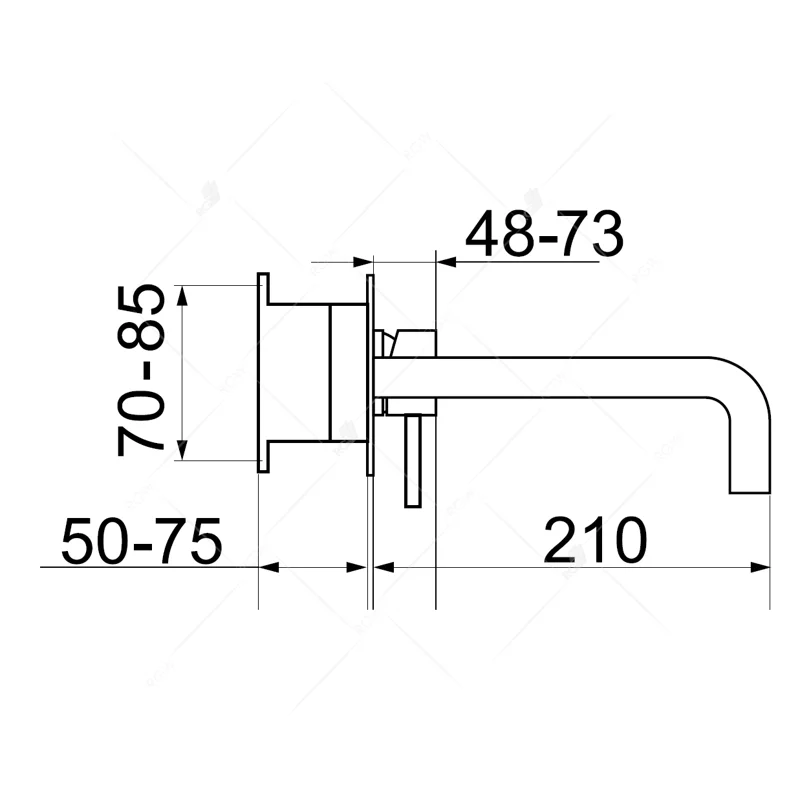 Смеситель RGW Shower Panels SP 45-10 B, 21140545-04, для раковины, черный