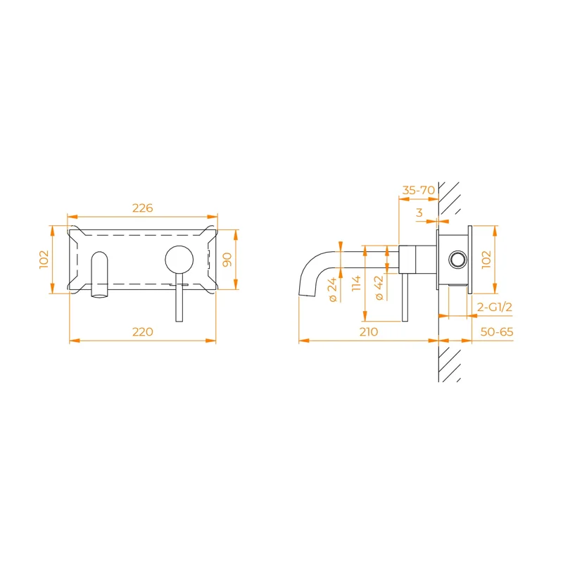 Смеситель для раковины RGW SP-45-11B, цвет черный, 51140545-04