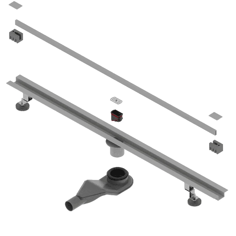 Дренажный канал RGW SDR-50Gr 76215010-11, 100 см, цвет серый