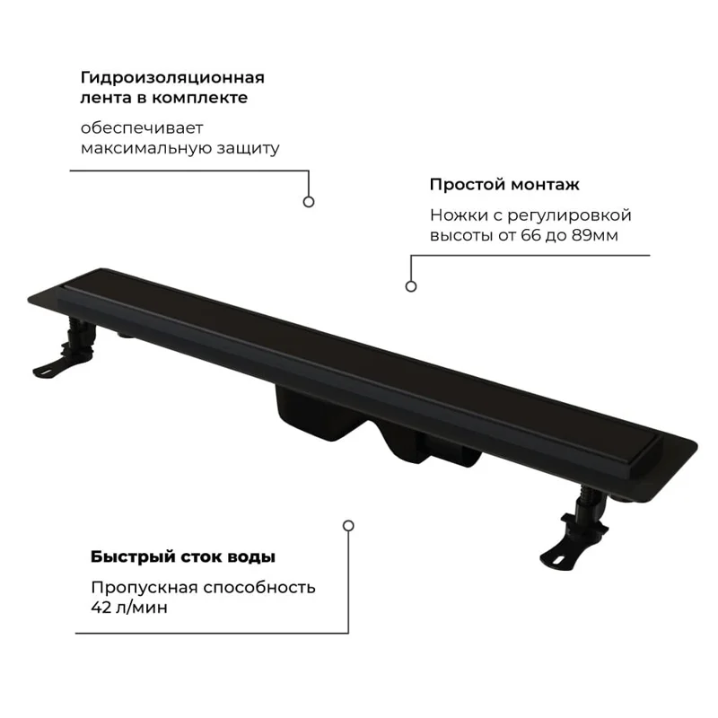 Трап душевой RGW Drain Leo-31 800 60213180-04