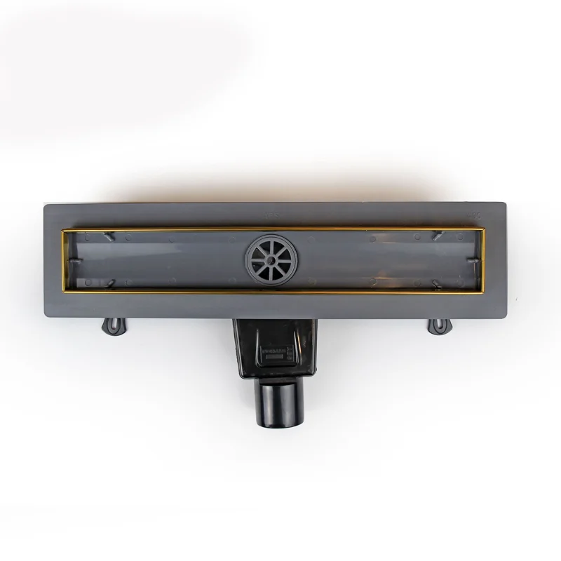 Дренажный канал RGW Drain Leo-30, 60213060-06, 60 см, решетка золото браш