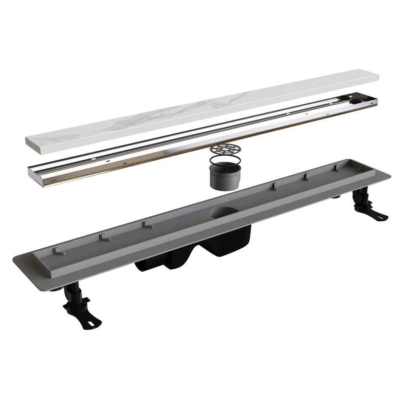 Дренажный канал RGW Drain Leo-21 60212140-01, 40 см, под плитку, хром