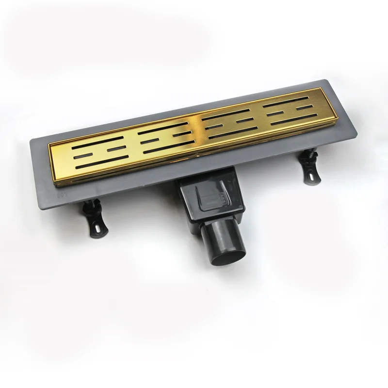 Дренажный канал RGW Drain Leo-30, 60213060-06, 60 см, решетка золото браш