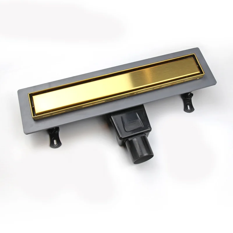 Дренажный канал RGW Drain Leo-31, 60213160-06, 60 см, решетка золото браш