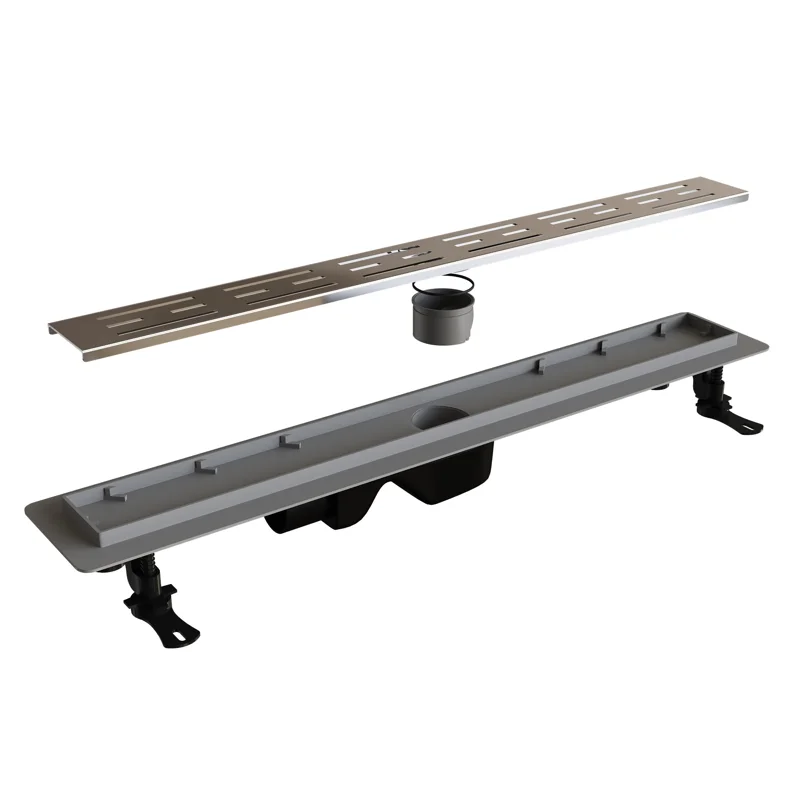 Дренажный канал RGW Drain Leo-20-60 60212060-01, 60 см, с решеткой из нержавеющей стали, хром