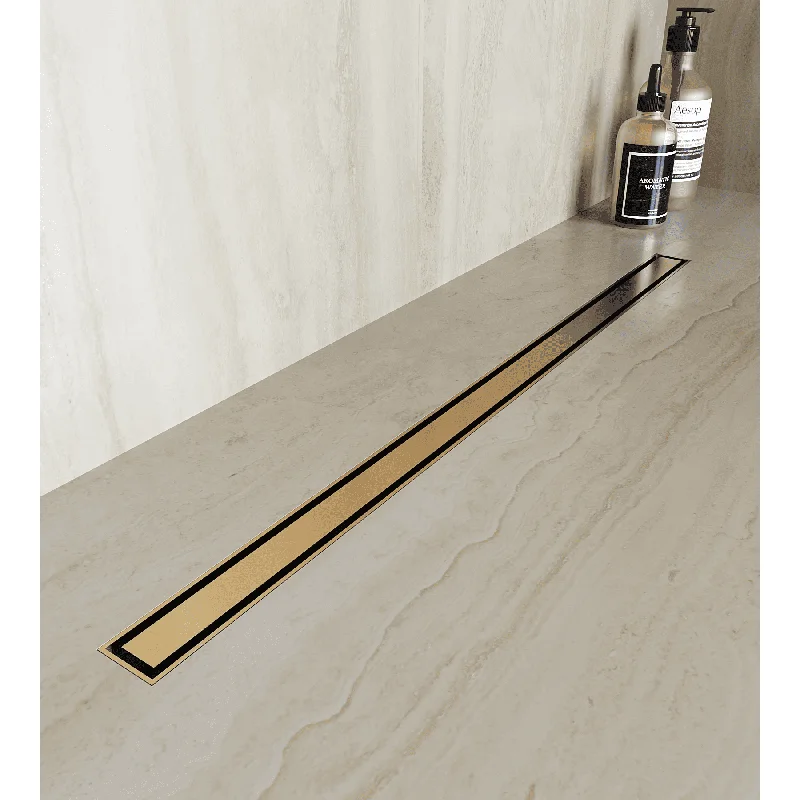 Дренажный канал RGW SDR-51Gb 76215160-06, 60 см, под плитку, цвет золото