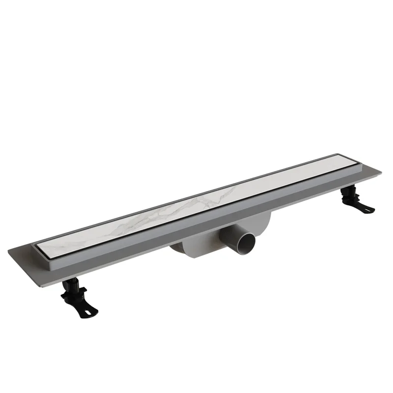 Дренажный канал RGW Drain Leo-11 60211160-01, 60 см, с решеткой под плитку, хром