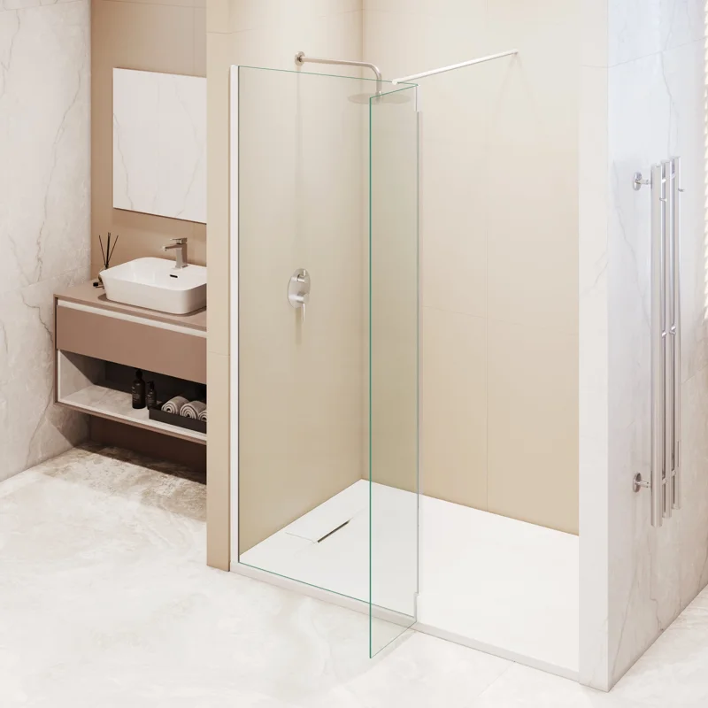 Душевая перегородка RGW Walk In 351005143-15 140х195 стекло прозрачное профиль белый