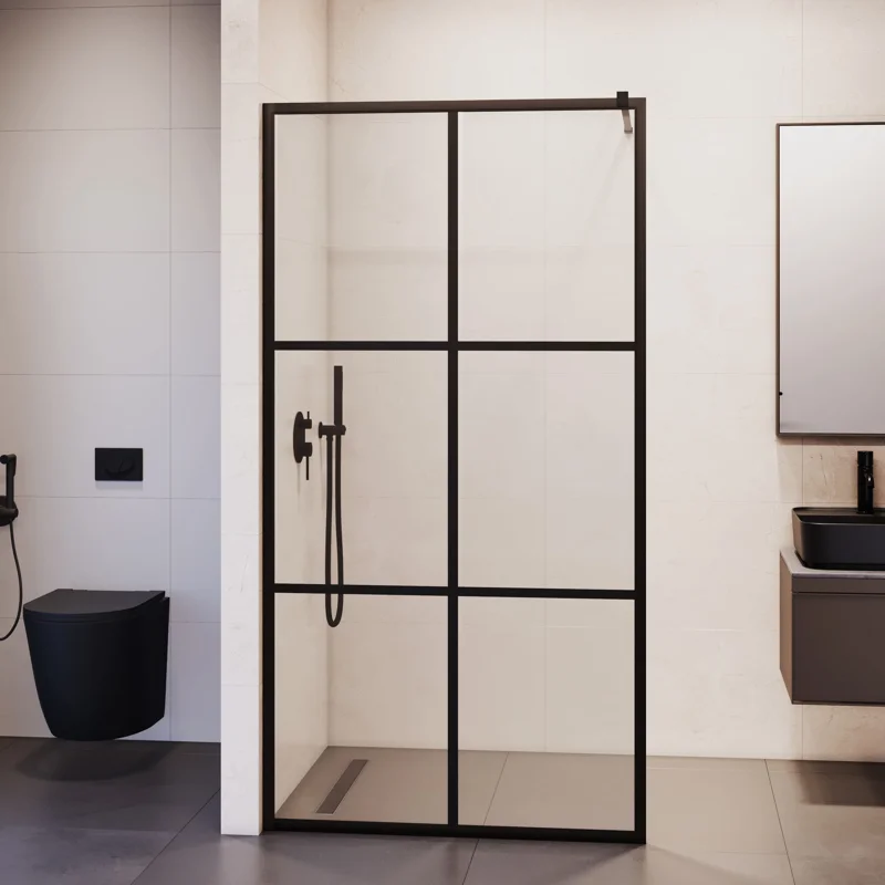 Душевая перегородка RGW Walk In 32101111-84 110x200 стекло с рисунком 8 мм