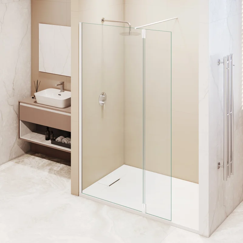 Душевая перегородка RGW Walk In 351005183-15 80х195 стекло прозрачное профиль белый