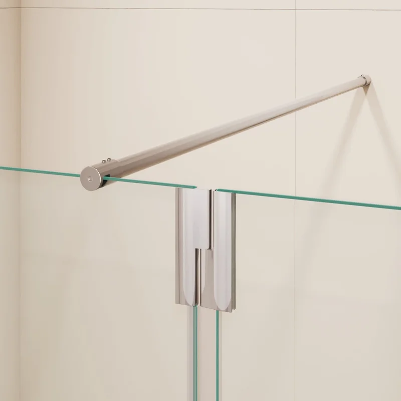 Душевой уголок RGW WA-050 (WA-002 + Z-070) Walk In 351005013-11, 120 x 110 см, распашная створка, стекло прозрачное, профиль хром