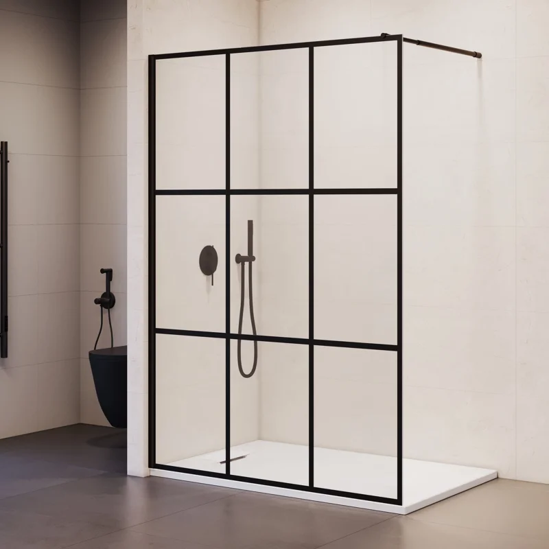 Душевая перегородка RGW Walk In 411011112-84 120x195 стекло с рисунком 8 мм