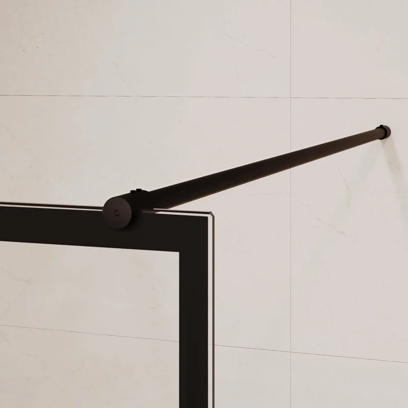 Душевая стенка RGW Walk In WA-011B, 90 х 200 см, стекло прозрачное, профиль черный, 35101190-84