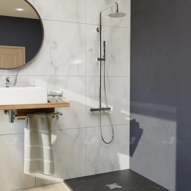 Душевая стойка RGW Shower Panels 21140121-01 настенная цвет хром