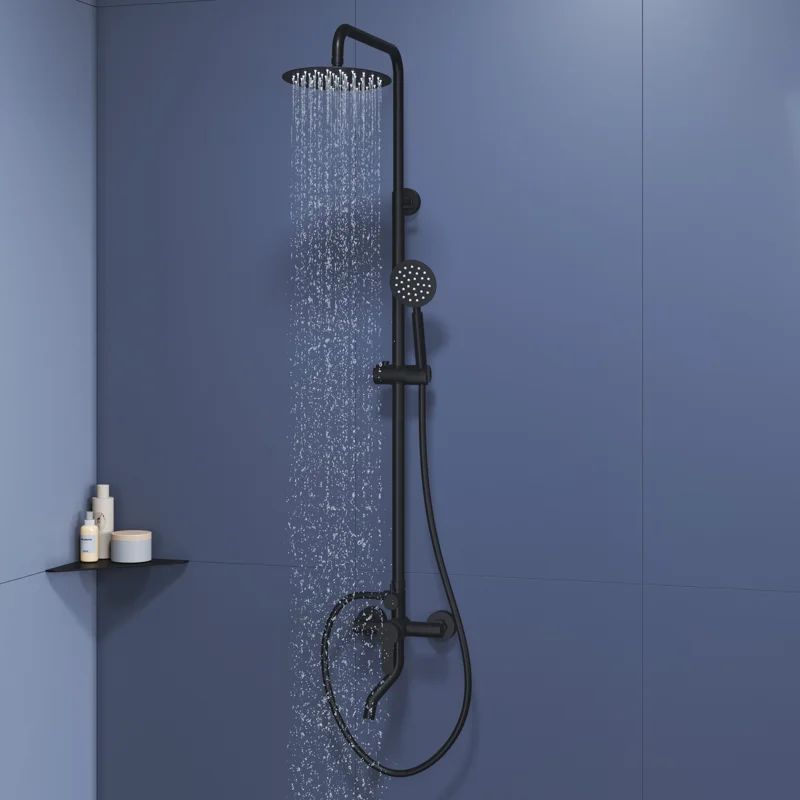 Душевая стойка RGW Shower Panels 59140124-04 настенная цвет черный