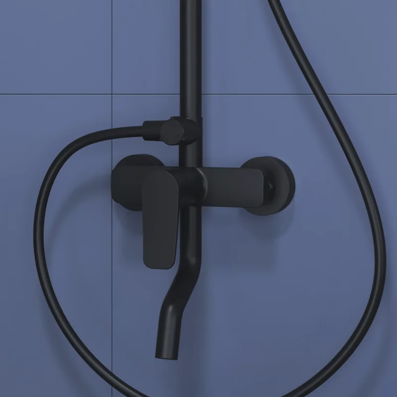 Душевая стойка RGW Shower Panels 59140125-04 настенная цвет черный